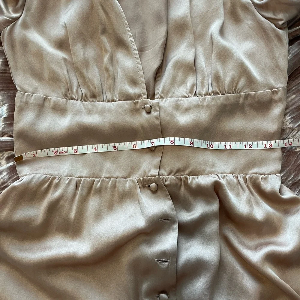 Reformation Pink Satin Midi Dress - Picture 10 of 14